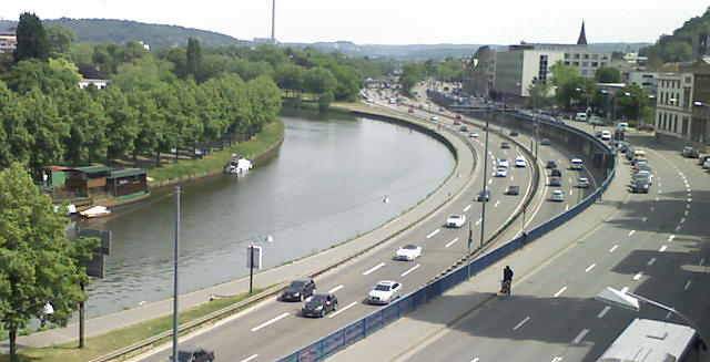 Saarbrücken, Saar und Autobahn