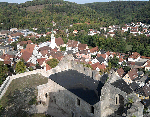 Pappenheim, Stadt unter der Burg