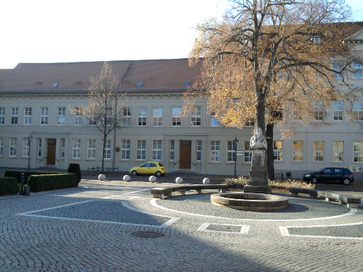 Köthen, Bach-Denkmal vor ehemaligem Bach-Wohnhaus