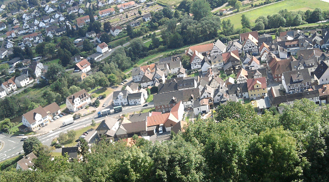 Helmarshausen (Bad Karlshafen), von der Krukenburg aus gesehen