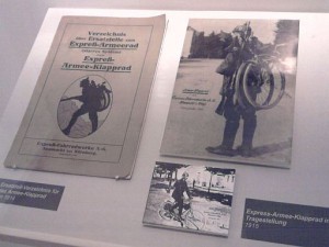 Neumarkt, Militärfahrräder-Material im Stadtmuseum