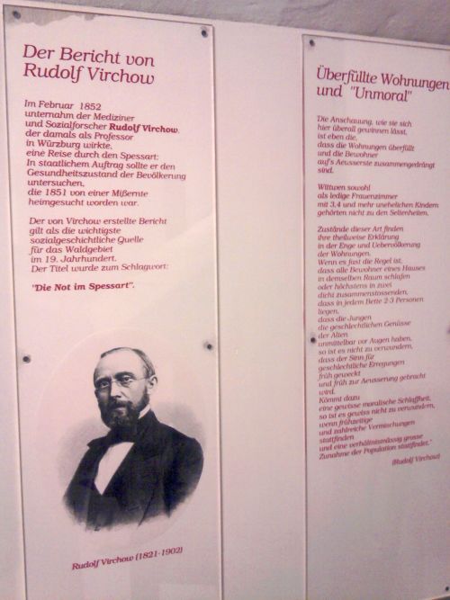 Lohr, Rudolf Virchows "Noth im Spessart" (im Spessartmuseum)