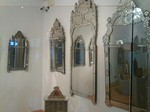Lohr, Spiegel aus der Kurmainzer Manufaktur im Spessartmuseum