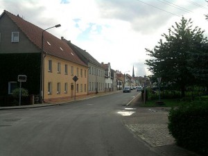 Doberlug, noch eine schnurgerade Planstadt-Straße
