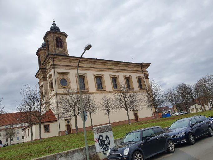 Ludwigshafen-Oggersheim, alte Schlosskirche Mariä Himmelfahrt
